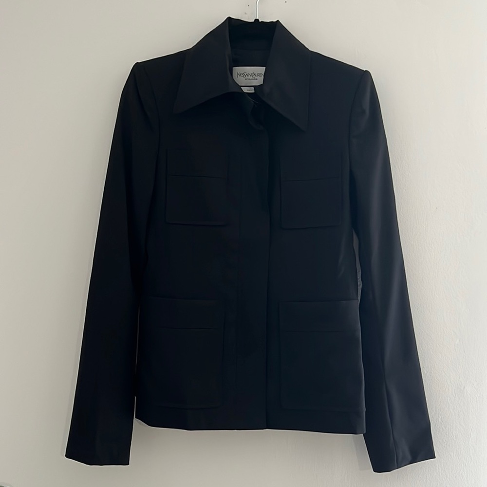 YSL stunning black pantsuit size 36